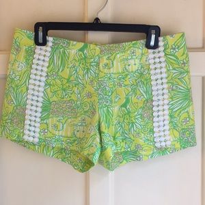 Lilly Pulitzer Yellow Pink and Green Shorts